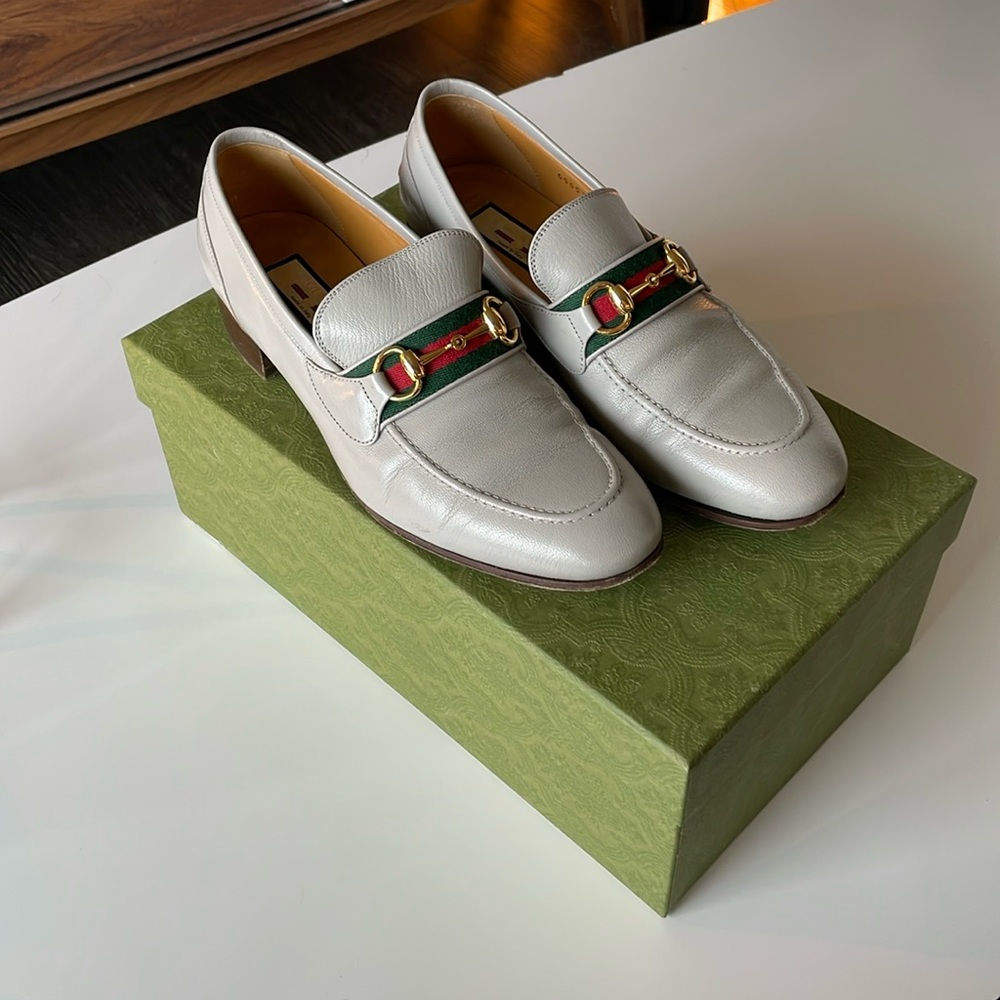 Gucci Horsebit Grey Sky Loafers Sz 8.5 (Men US 10)